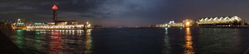 夜の博多埠頭
